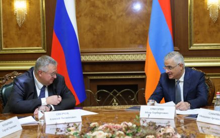 Մհեր Գրիգորյանն ու Ալեքսեյ Օվերչուկը քննարկել են Հայաստան-Ռուսաստան երկկողմ համագործակցության առանցքային հարցեր
