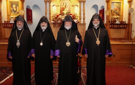 Հիւսիսային Ամերիկայի երեք առաջնորդները հանդիպում ունեցան Արամ Ա կաթողիկոսին հետ