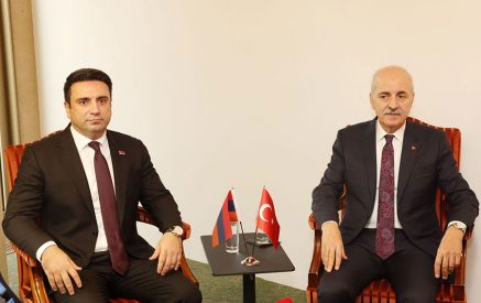 Ժնևում հանդիպում են Ալեն Սիմոնյանն ու Թուրքիայի Ազգային մեծ ժողովի նախագահը