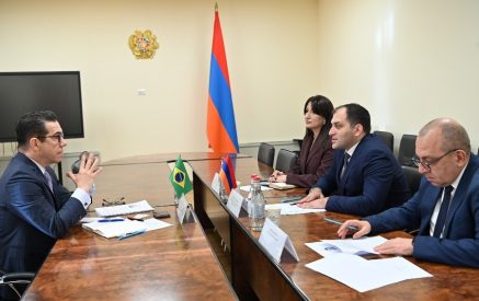 Բրազիլիան հետաքրքրված է տեխնլոգիական ոլորտում Հայաստանի հետ համագործակցությամբ. Գևորգ Մանթաշյանն ընդունել է դեսպանին