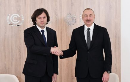 Մեզ կապում են շատ կարևոր ռազմավարական նախագծեր. Կոբախիձեն հանդիպում է ունեցել Ալիևի հետ