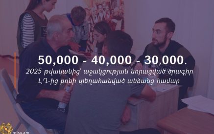 2025 թ.-ից կգործի աջակցության նորացված ծրագիր ԼՂ-ից բռնի տեղահանված անձանց համար