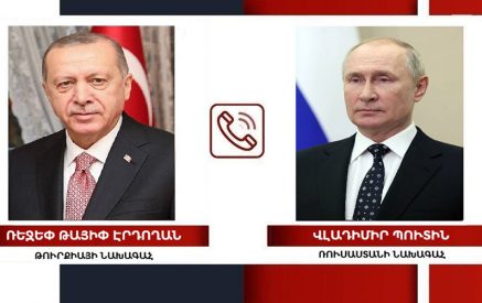 Պուտինն ու Էրդողանը հեռախոսազրույց են ունեցել