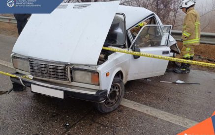 Ազատավան գյուղում բախվել են «VAZ»  և «KamAZ»  մակնիշների ավտոմեքենաները․ «VAZ»  մակնիշի ավտոմեքենայի ուղևորը մահացել է