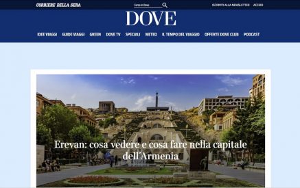 ՀՀ մայրաքաղաքը հայտնվել է «Viaggi del Corriere della Sera» իտալական հայտնի ամսագրում «Ինչ տեսնել և անել Հայաստանի մայրաքաղաք՝ Երևանում» հոդվածով