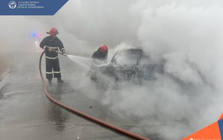 Քաղցրաշեն-Նարեկ ճանապարհին բախված մեքենաներից մեկում հրդեհ է բռնկվել. կան տուժածներ