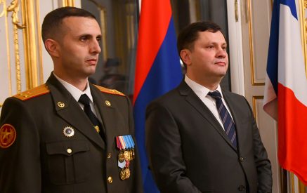 Փարիզում տեղի է ունեցել ՀՀ զինված ուժերի կազմավորման 33-րդ տարեդարձին նվիրված հանդիսավոր ընդունելություն