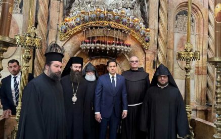 ԱՄՆ պետքարտուղար Մարքօ Ռուպիօ կատարեց իր առաջին պաշտօնական այցը Երուսաղեմի Սուրբ Յարութեան տաճար