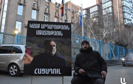 Նոր հացադուլ, արդեն ՄԱԿ-ի գրասենյակի առջեւ