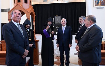 Նախագահ Վահագն Խաչատուրյանն այցելել է Աբու Դաբիի Սրբոց Նահատակաց եկեղեցի