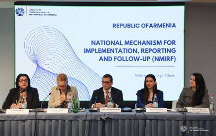 Ռոբերտ Աբիսողոմոնյանը ներկաների ուշադրությանն է ներկայացրել այն մարտահրավերները, որոնց բախվում է Հայաստանն իր միջազգային պարտավորություններն իրականացնելիս
