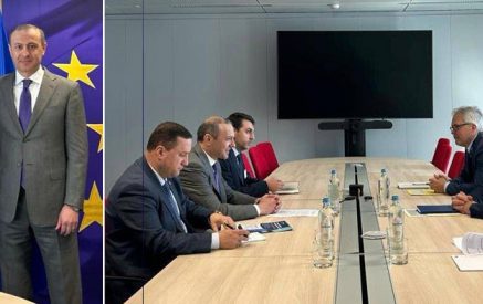 Արմեն Գրիգորյանը և եվրոպական հանձնակատար Անդրիուս Կուբիլիուսը քննարկել են պաշպանության և ռազմաարդյունաբերության ոլորտում համագործակցության հեռանկարները