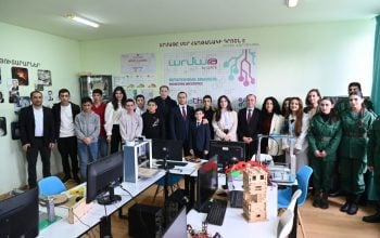 Մխիթար Հայրապետյանն այցելել է Իջևան՝ ծանոթանալու տեխնոլոգիական կրթական ծրագրերին
