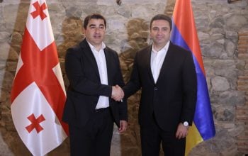 Ալեն Սիմոնյանը և Վրաստանի խորհրդարանի նախագահը քննարկել են միջխորհրդարանական համագործակցությանը վերաբերող հարցեր