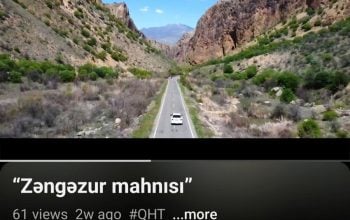 Ադրբեջանական երգում «Զանգեզուրը» ներկայացվել է որպես «հաղթանակի ճանապարհի» վերջնակետ