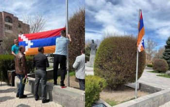 Արցախի դրոշը ճոճվում էր քամուց, վտանգ էր իրենից ներկայացնում. Վաղարշապատից այսպես են մեկնաբանում Արցախի դրոշը դարձյալ ապամոնտաժելը