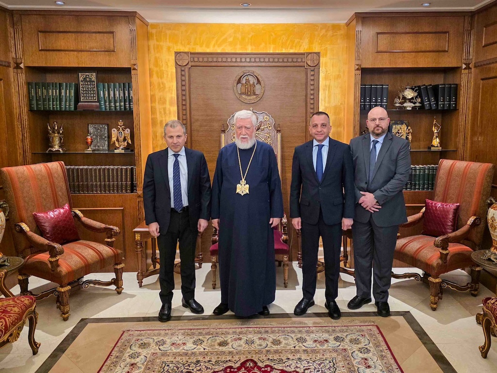 Արամ Ա. Վեհափառ Հայրապետը ընդունեց լիբանանեան Ազգային Ազատ Հոսանք Կուսակցութեան նախագահ Ժըպրան Պասիլը