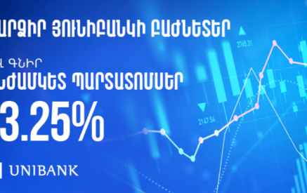 Յունիբանկն իր բաժնետերերին առաջարկում է անժամկետ պարտատոմսեր՝ 13.25% եկամտաբերությամբ