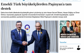 Թուրքական դեսպանական «դեսանտը». «Թոշակի անցած թուրք դեսպաններից լիակատար աջակցություն Փաշինյանին»