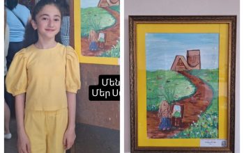 11-ամյա Եվայի «հակապետական» նկարը 1800 դոլարով գնել է մոսկվաբնակ արցախցի Աղաբեկյանը